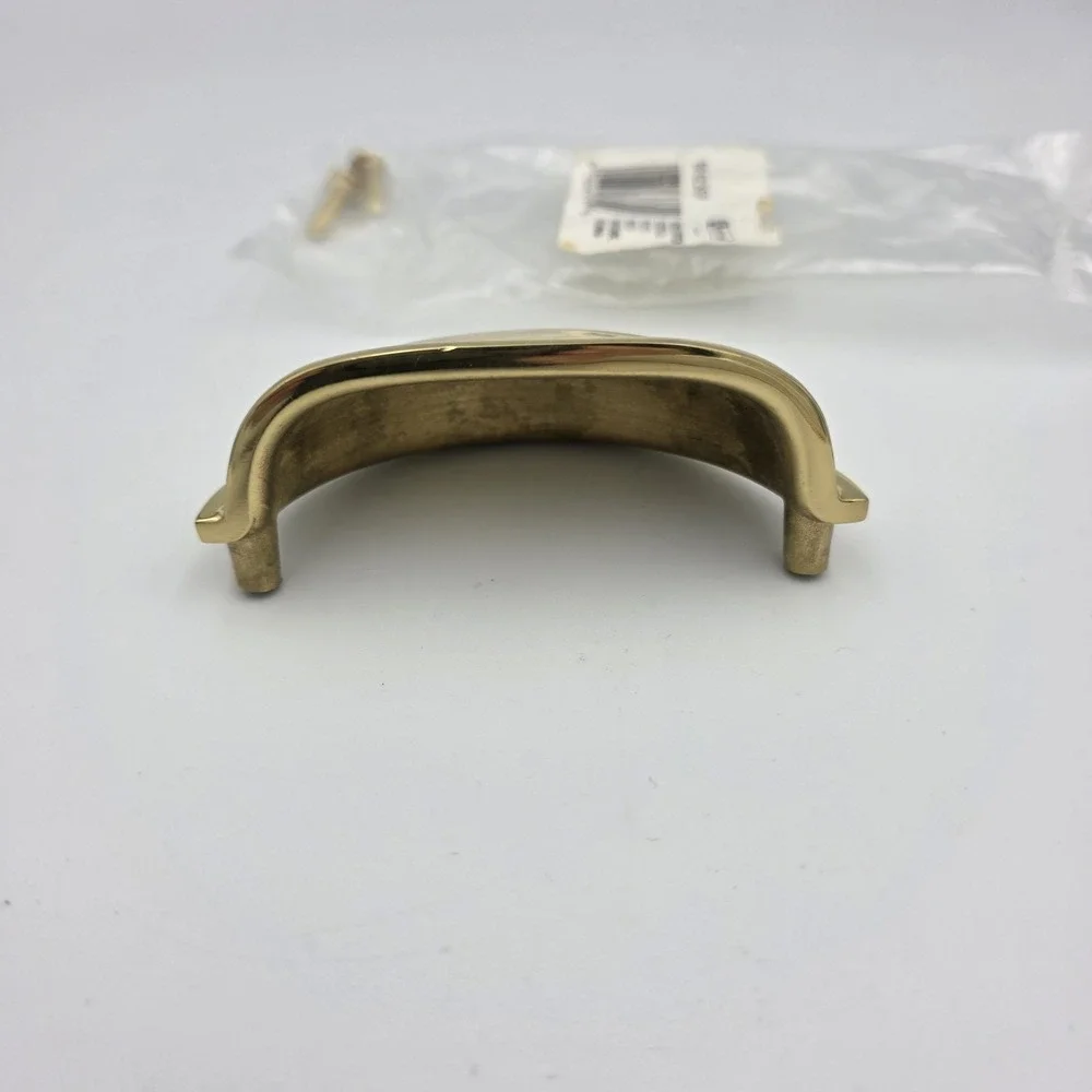 1 Amerock BP-4235-B Vtg Style‎ Brass Cup Cabinet Drawer Pull Handle 3.50
